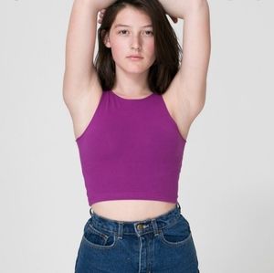 Authentic American Apparel Sleeveless Crop Top